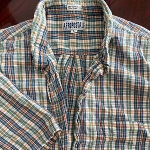 Plaid Aeropostale 100 cotton Men’s sz L causal shirt
